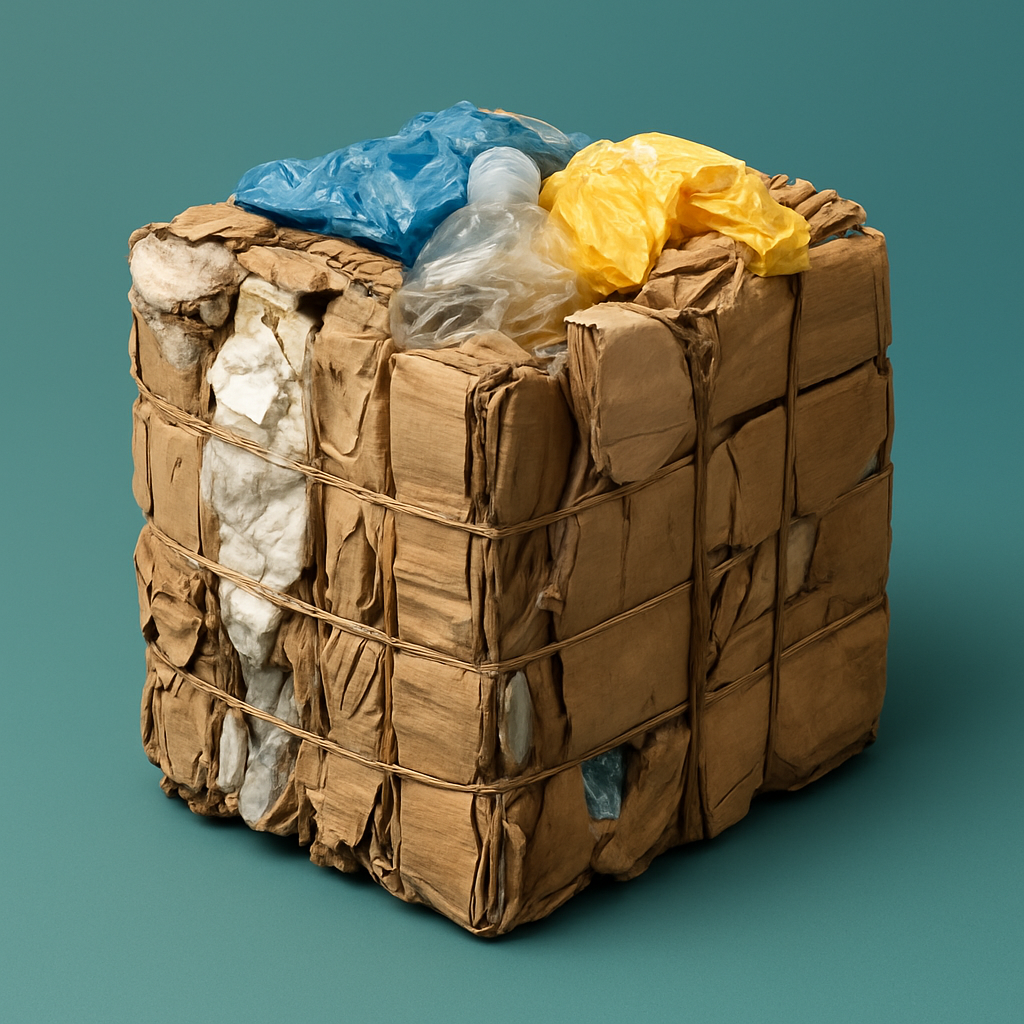 Compacted waste demonstrating the AquaPress effect